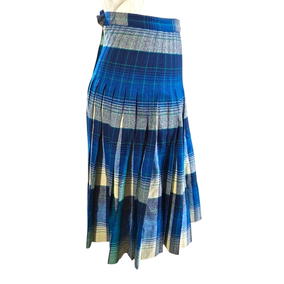 Vintage Pendleton 1950's Reversable Wool Plaid Skirt Womens Size XS - Picture 5 of 17